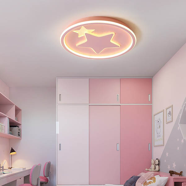 Creative stars moon ceiling lamps boys and girls children's room lights6