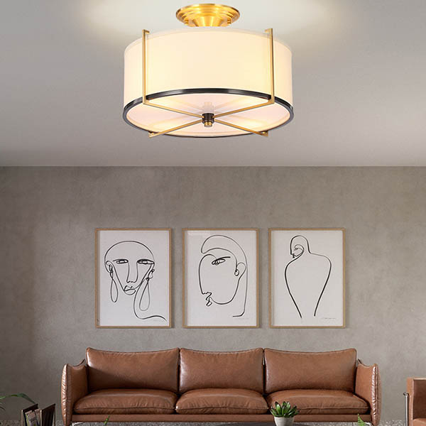 Led fabric covering the east and south of asian style pendant wall ligh6