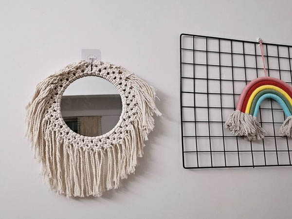 Round Boho Chic Home Decor Antique Mirror5