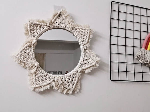 Round Boho Chic Home Decor Antique Mirror6
