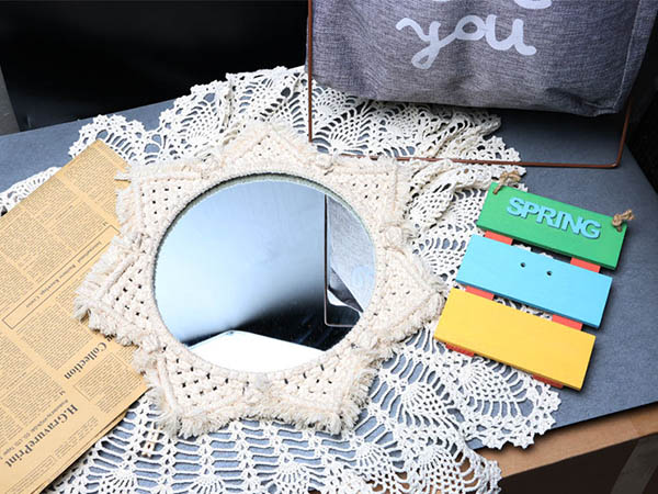 Round Boho Chic Home Decor Antique Mirror7