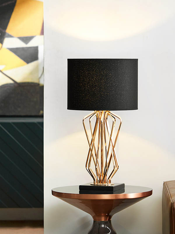 stylish modern metal bedside table lamp factory direct wholesale cordless chandelier table lamp2