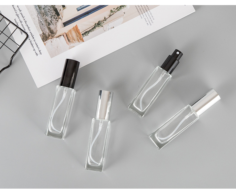 10ml square glass bottle